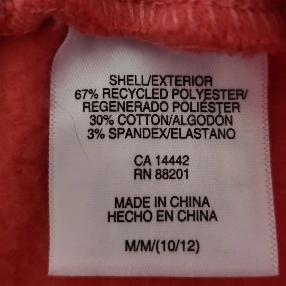 Mondetta Pink and Green Sweatpants Joggers Soft Fleece Size Girls 10/12 - Picture 4 of 9
